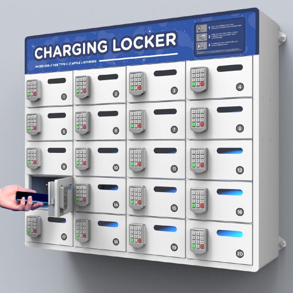 20 Bay Mobile Charging Locker - Y2 Power Solutions