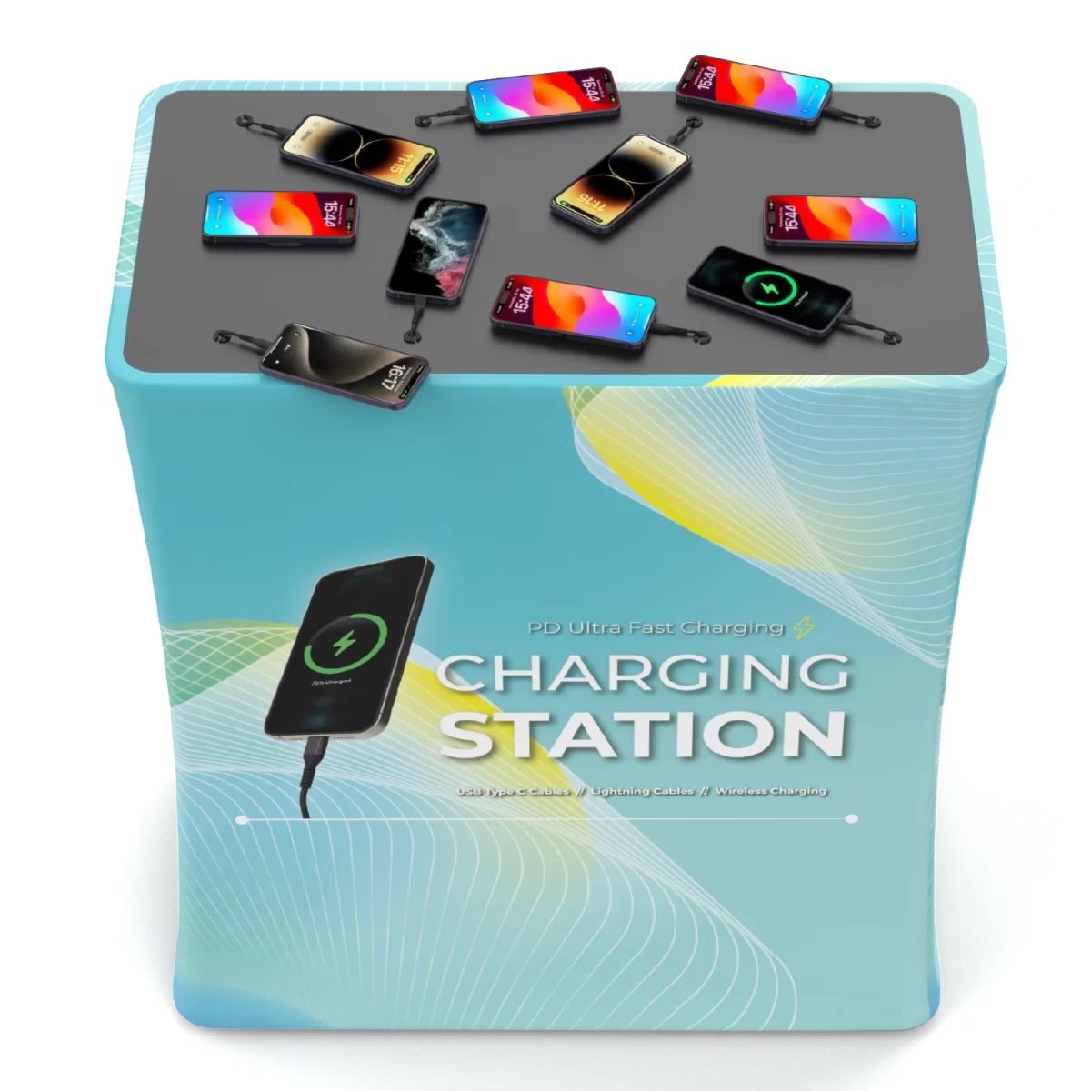 LUC Backlit Portable Charging Table - Image 3